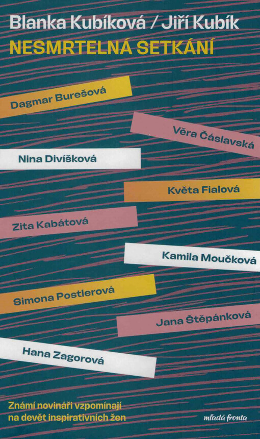 Nesmrtelná setkání: známí novináři vzpomínají na devět inspirativních žen / Blanka Kubíková, Jiří Kubík - obálka knihy